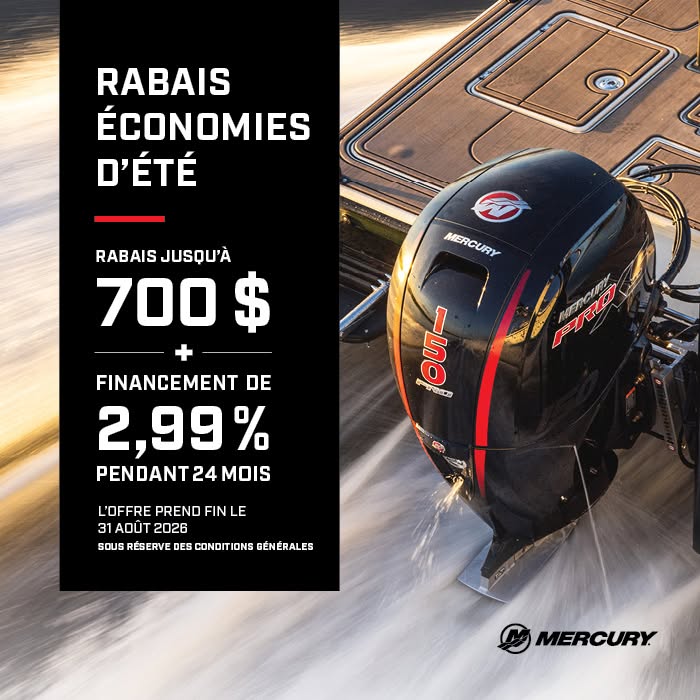 Annonce de promotion Mercury Marine
