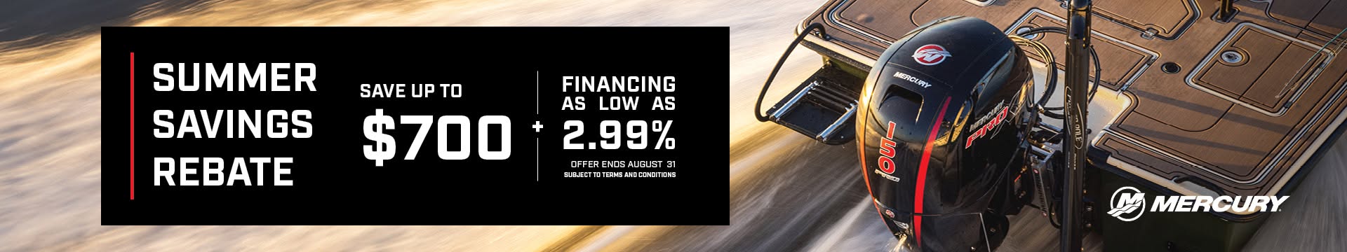 Mercury Marine promotion at Bois-Fort Auto Parts